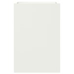 vidaXL Jardinière blanc 52x48x75 cm acier