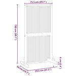 vidaXL Écran de Vie Privée Marron 79.5 x 50 x 150 cm