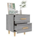 vidaXL Table de chevet Sonoma gris 40x35x47 5 cm