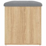 vidaXL Banc de rangement chêne sonoma 62x42x45 cm bois d'ingénierie