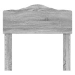 vidaXL Tête de lit Gris Sonoma 75 cm Bois d'ingénierie