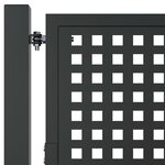 vidaXL Portail de jardin anthracite 105 x 200 cm acier