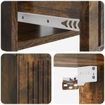 vidaXL Cabinet de chevet avec tiroir Chêne fumé 49 x 34 5 x 20 cm