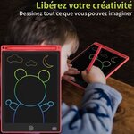 ACROPAQ Tablette Dessin Enfant- Ardoise Magique 8 5 Pouces- Ecran couleur- tablette LCD- (Pile CR2025 incluse) Rouge