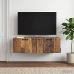 vidaXL Meuble TV mural Bois ancien 98 x 41 x 30 cm Bois d'ingénierie