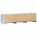 vidaXL Meuble TV Sonoma gris 140x40x35 5 cm Bois d'ingénierie