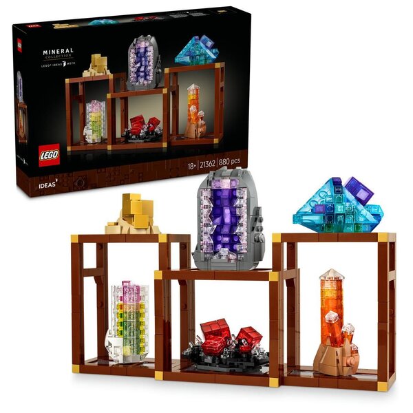 LEGO Ideas 21362 — Collection de minéraux  set de 880 pièces pour adultes.
