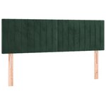 vidaXL Sommier à lattes de lit avec matelas LED Vert foncé 140x200 cm