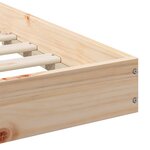 vidaXL Cadre de lit Marron 100 x 220 cm Bois massif en pin