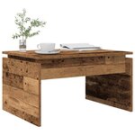 vidaXL Table basse vieux bois 68x50x38 cm bois d'ingénierie