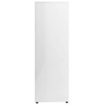 vidaXL Bibliothèque Blanc brillant 90x30x90 cm Bois d’ingénierie