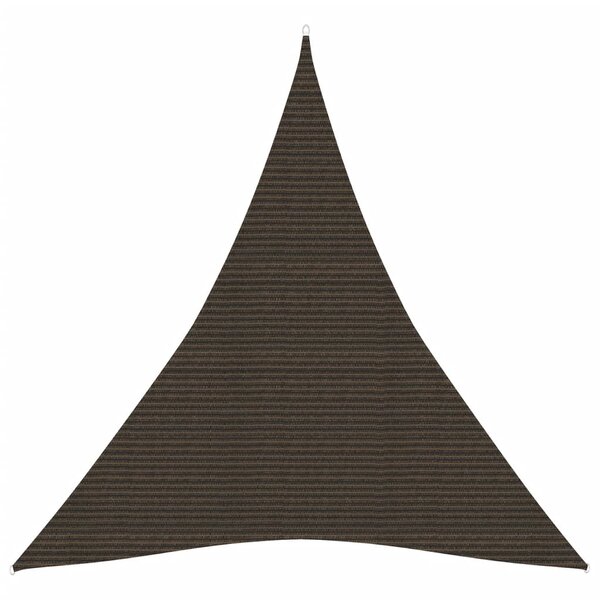 vidaXL Voile d'ombrage 160 g/m² Marron 5x7x7 m PEHD