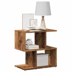 vidaXL Table de chevet vieux bois 50x30x51 5 cm bois d'ingénierie