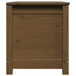vidaXL Boîte de rangement Marron miel 80x40x45 5 cm Bois massif de pin
