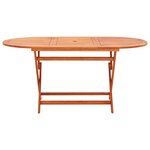 vidaXL Mobilier à dîner de jardin 7 Pièces Bois d'eucalyptus et textilène