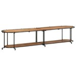 vidaXL Meuble TV 200x42x40 cm bois d'acacia massif