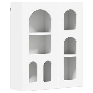 vidaXL Armoire suspendue Blanc 59 x 20 x 71 5 cm Bois d'ingénierie