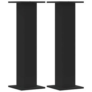 vidaXL Supports pour plantes 2 Pièces noir 30x30x95 cm bois d'ingénierie