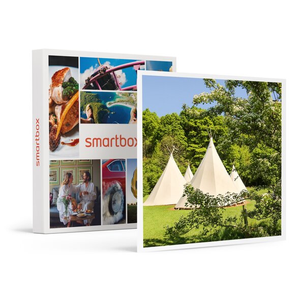 SMARTBOX - Coffret Cadeau Séjour insolite : 3 jours en famille en tipi avec 2 jours d'accès au parc de loisirs près d'Épinal -  Séjour