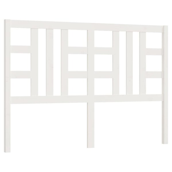 vidaXL Tête de lit Blanc 126x4x100 cm Bois massif de pin