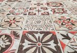 Tapis de Cuisine carreaux de Ciment 50 x 120 cm - Orange