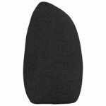 vidaXL Coussin de Dos Noir 200 x 24 x 50 cm tissu