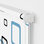 vidaXL Store enrouleur de douche avec cassette largeur du tissu 126 cm