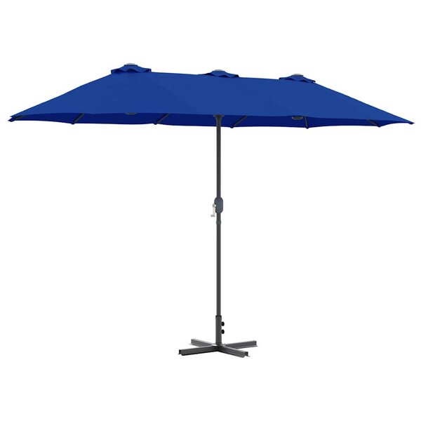 vidaXL Parasol de jardin 370 x 197 x 239 cm Polyester et Aluminium