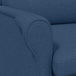 vidaXL fauteuil Bleu 76 x 94 x 102 cm tissu