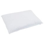 vidaXL Couette Autre avec oreiller 2 Pièces Blanc 155 x 220 cm Bas