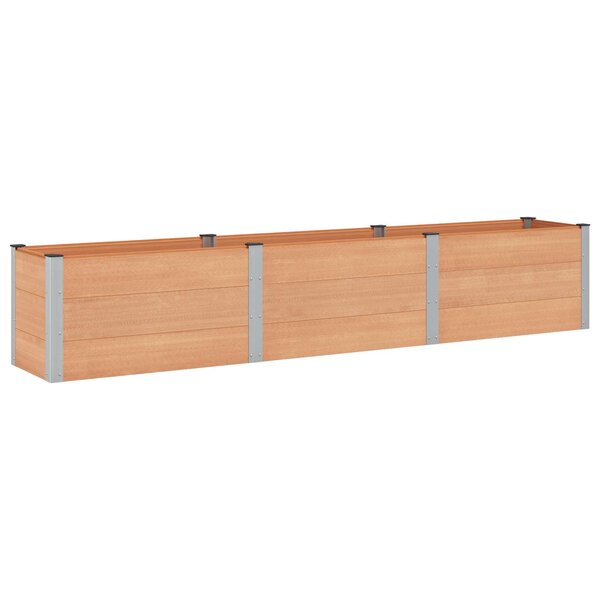 vidaXL Jardinière surélevée Marron 300 x 50 x 54 cm WPC et Aluminium