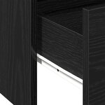 Table basse en chêne noir 102x55x43 5 cm en bois reconstitué