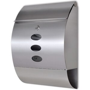 Boîte aux lettres en acier inoxydable argent 02_0041551