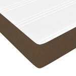 vidaXL Matelas de lit à ressorts ensachés fermeté moyenne Marron foncé 180x200x20 cm