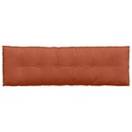 vidaXL Coussin de Dos Rouge orange 160 x 50 cm Tissu en velours côtelé