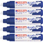 Marqueur acrylique large 5000 bleu nuit élégant 5-10 mm x 5 EDDING