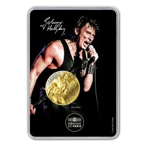 Mini médaille Monnaie de Paris 2019 - Johnny Hallyday en concert