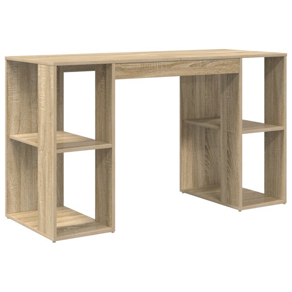 vidaXL Bureau en chêne de Sonoma Chêne de Sonoma Bois d'ingénierie