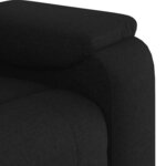 vidaXL Fauteuil inclinable Noir Tissu