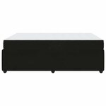 vidaXL Cadre de lit avec matelas Noir 140 x 200 cm tissu