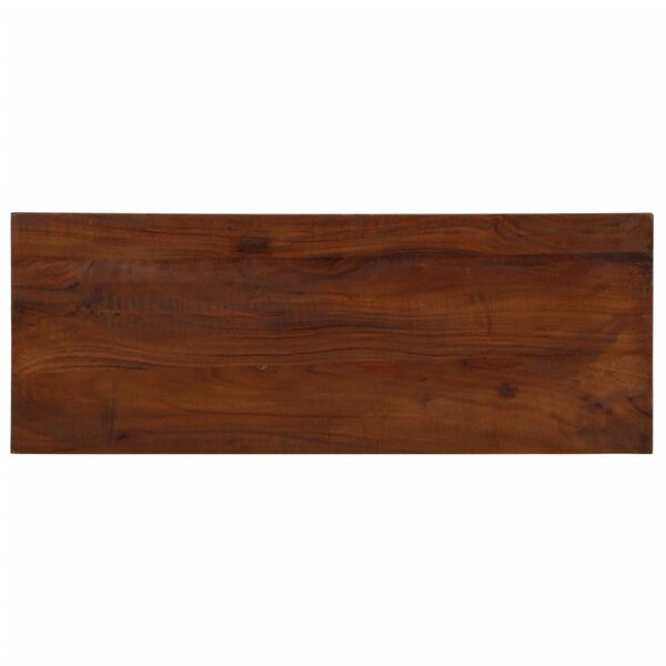vidaXL Dessus de table 80x30x2 5 cm rectangulaire bois massif récupéré