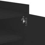 vidaXL Table basse noir 100x50x50 cm bois d'ingénierie