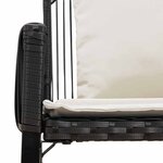 vidaXL Banc extérieur 2 -Seater 4 pc 110 x 59 x 82 cm polyrotin
