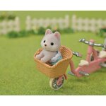 Sylvanian families - les freres et soeurs husky et leur tandem