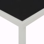 vidaXL Table de jardin Noir 220x90x74 5 cm Acier