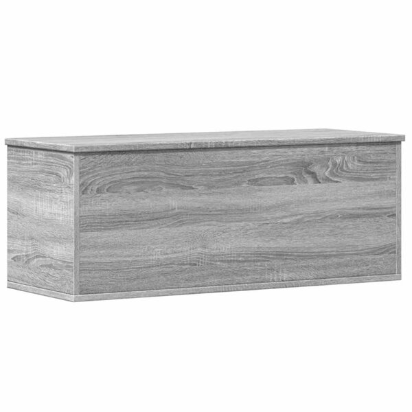 vidaXL Boîte de rangement sonoma gris 90x35x35 cm bois d'ingénierie