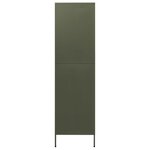 vidaXL Garde-robe Vert olive 90x50x180 cm Acier