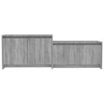 vidaXL Meuble TV Sonoma gris 146 5x35x50 cm Bois d'ingénierie