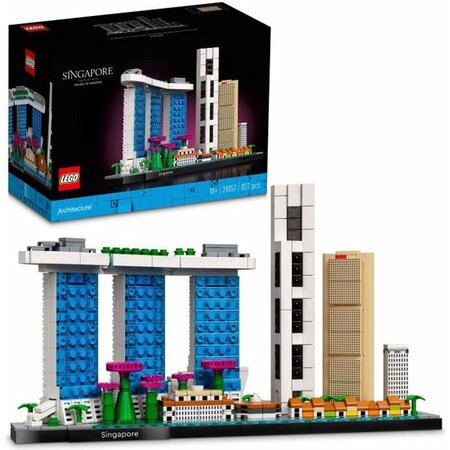 Lego 21057 architecture singapour  loisirs créatifs pour adultes  collection skyline  décoration pour la maison