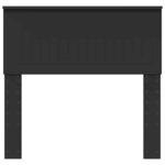 vidaXL Tête de lit avec tête de lit Chêne noir 90 cm Bois d'ingénierie